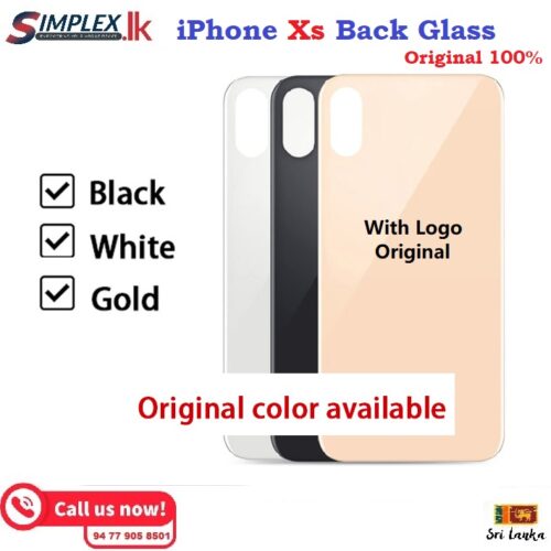 iPhone Xs Back Glass Original Color 100%