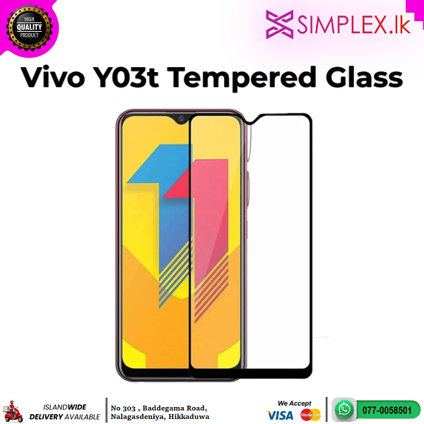 Vivo Y03t Tempered Glass